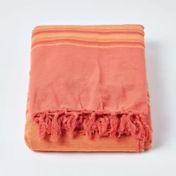 Tagesdecke Morocco, Terracotta Gestreift, 255 X 360 Cm -Homescapes Sale Haus 02 sf1168a morocco terracotta throw