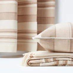 Tagesdecke Morocco Beige Gestreift, 255 X 360 Cm -Homescapes Sale Haus 06 sf1164a morocco beige throw