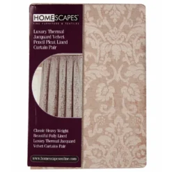 Samt Jacquard Thermovorhang Kräuselband 2 Stück Latte 9 Samt Jacquard Thermovorhang Kräuselband 2 Stück Latte -Homescapes Sale Haus 37 velvet jacquard pencil pleat curtain 46 x 72 inches latte