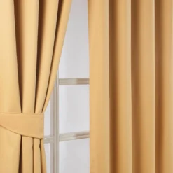 Verdunkelungsvorhang Ösen Chevron Senfgelb 2 Stück -Homescapes Sale Haus 92 embossed eyelet curtain 46 x 72 inches mustard yellow