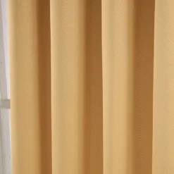 Verdunkelungsvorhang Ösen Chevron Senfgelb 2 Stück -Homescapes Sale Haus 94 embossed eyelet curtain 46 x 72 inches mustard yellow