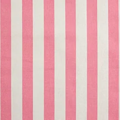 Stoff Meterware Rosa Weiss Breite Streifen 150 Cm Breite