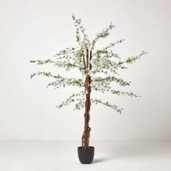 Kunstbaum Mit Weißen Blüten 153 Cm -Homescapes Sale Haus ap1108 05