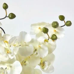 Kunstblume Orchidee Gesteck Creme Mit Schwarzem Keramiktopf -Homescapes Sale Haus ap1175 04