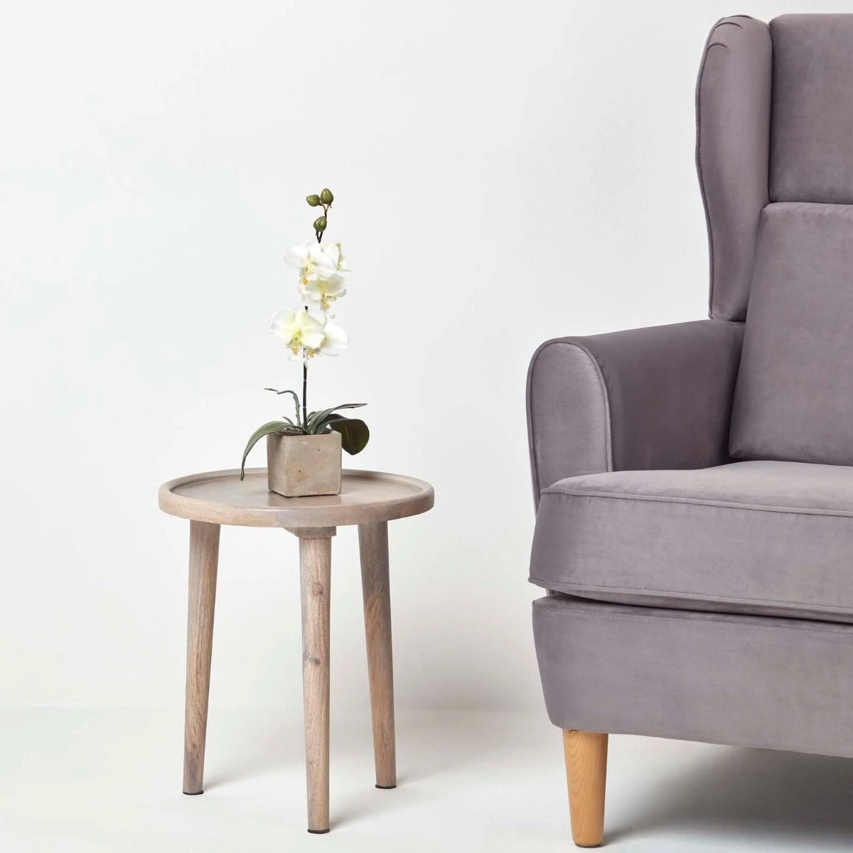 Kunstblume Orchidee Weiß In Stein Topf 40 Cm 6 Kunstblume Orchidee Weiß In Stein Topf 40 Cm – Bild 6