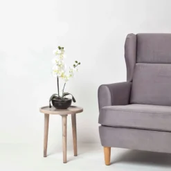 Kunstblume Orchidee Gesteck Pink Mit Schwarzem Keramiktopf -Homescapes Sale Haus ap1259 06