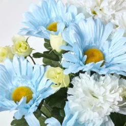 Blaue Und Weiße Künstliche Blumen In Einer Grabvase 9 Blaue Und Weiße Künstliche Blumen In Einer Grabvase -Homescapes Sale Haus ap1283a 04