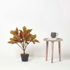 Kunstpflanze Rot 'Wunderstrauch' Im Topf, 65 Cm -Homescapes Sale Haus ap1293b 06