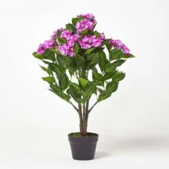 Kunstpflanze Lila 'Hortensie' Im Topf, 85 Cm -Homescapes Sale Haus ap1297b 05