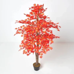 Kunstbaum Rot/Orange 'Ahornbaum', 160 Cm