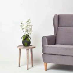 Kunstblumen Phalaenopsis Orchidee Weiß Mit Einem Natürliche Sockel, 60 Cm Hoch -Homescapes Sale Haus ap1382a 06