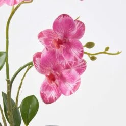 Künstliche Pinke Phalaenopsis-Orchidee Im Grauen Zement-Topf, 40 Cm 11 Künstliche Pinke Phalaenopsis-Orchidee Im Grauen Zement-Topf, 40 Cm -Homescapes Sale Haus ap1562 5