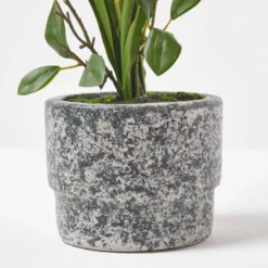 Künstliche Pinke Orchidee Im Dunkelgrauen Zement-Topf, 58 Cm -Homescapes Sale Haus ap1589 4