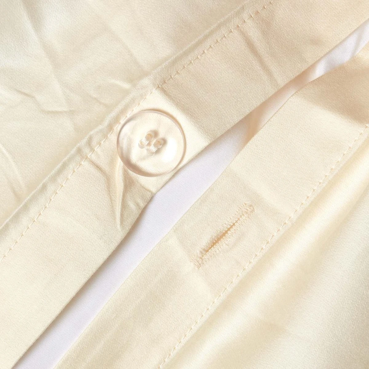 Bio-Bettwäsche Aus Baumwoll-Satin – Creme-vanille, Fadendichte 400 3 Bio-Bettwäsche Aus Baumwoll-Satin – Creme-vanille, Fadendichte 400 – Bild 3