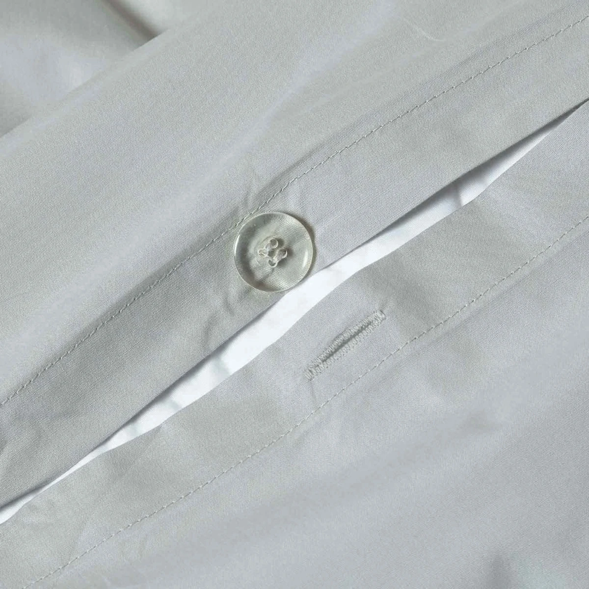 Perkal-Bettwäsche – Silbergrau, 100% ägyptische Baumwolle, Fadendichte 200 3 Perkal-Bettwäsche – Silbergrau, 100% ägyptische Baumwolle, Fadendichte 200 – Bild 3