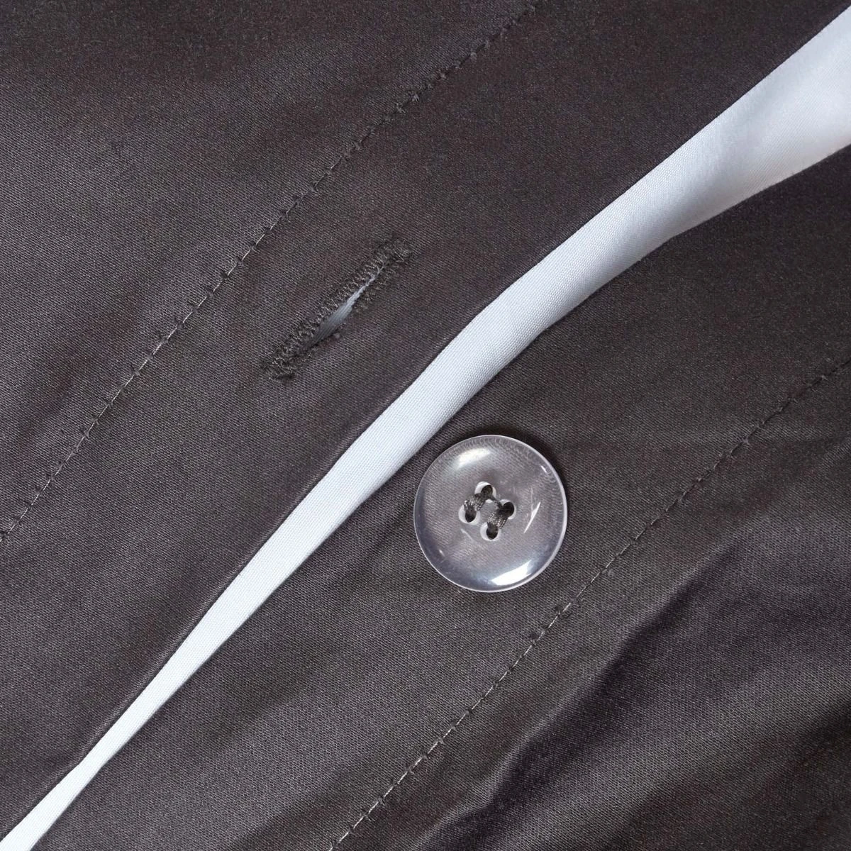 Perkal-Bettwäsche – Anthrazit, 100% ägyptische Baumwolle, Fadendichte 1000 3 Perkal-Bettwäsche – Anthrazit, 100% ägyptische Baumwolle, Fadendichte 1000 – Bild 3