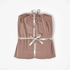 Bio Satin Bettlaken Ohne Gummizug – Braun, 100 % Bio-Baumwolle -Homescapes Sale Haus bl1331 05