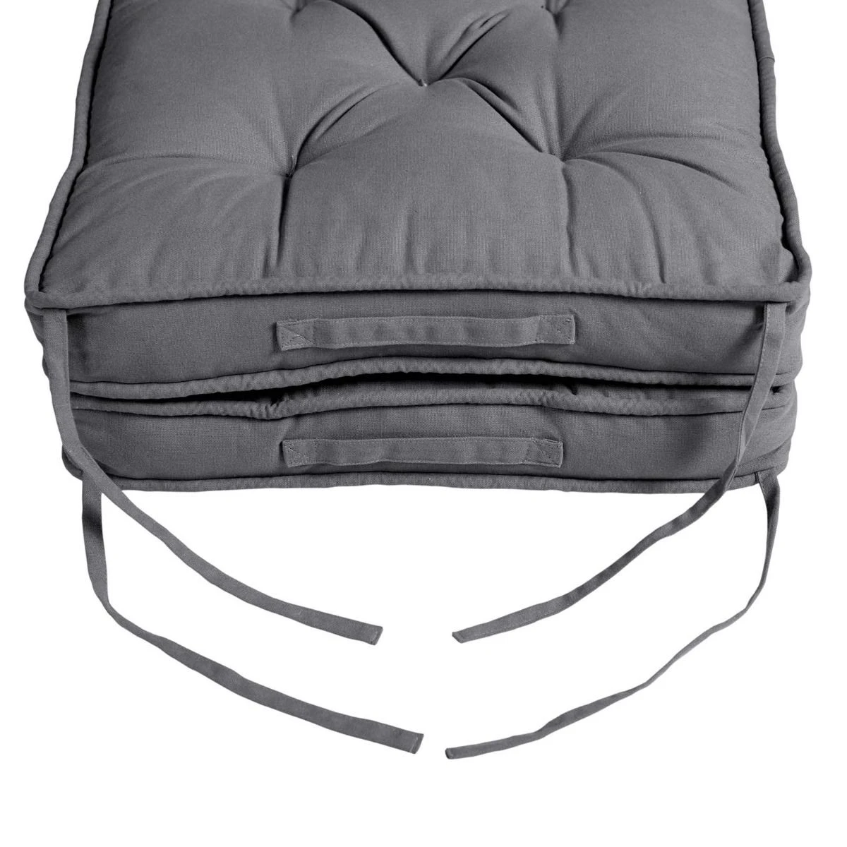 Reisekissen Dunkelgrau 50 X 50 Cm – Klappbares Sitzkissen Auto 3 Reisekissen Dunkelgrau 50 X 50 Cm – Klappbares Sitzkissen Auto – Bild 3