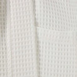 Large White Cotton Waffle Bathrobe With Shawl Collar -Homescapes Sale Haus br1009 4