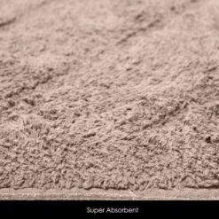 2 Teiliges Luxus Badematten Set 100% Baumwolle Beige -Homescapes Sale Haus bt1183 5