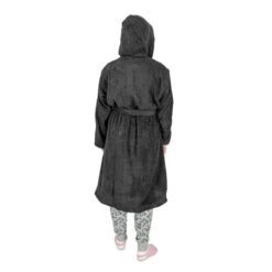 Schwarzer Frotté-Kinderbademantel Mit Kapuze, Größe S -Homescapes Sale Haus bt1242 3