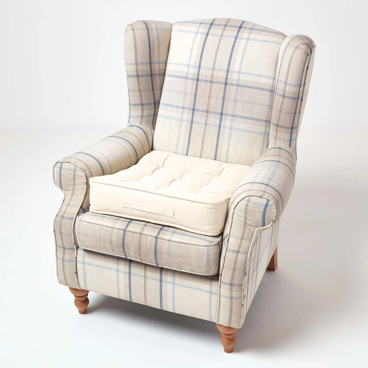 Komfortables Sesselkissen Mit Baumwollbezug – Sitzkissen Creme, 50 X 50 Cm 6 Komfortables Sesselkissen Mit Baumwollbezug – Sitzkissen Creme, 50 X 50 Cm – Bild 6