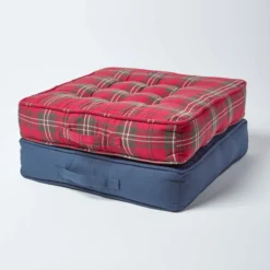 Komfortables Sesselkissen Mit Baumwollbezug – Sitzkissen Dunkelblau, 50 X 50 Cm -Homescapes Sale Haus cu1114 07