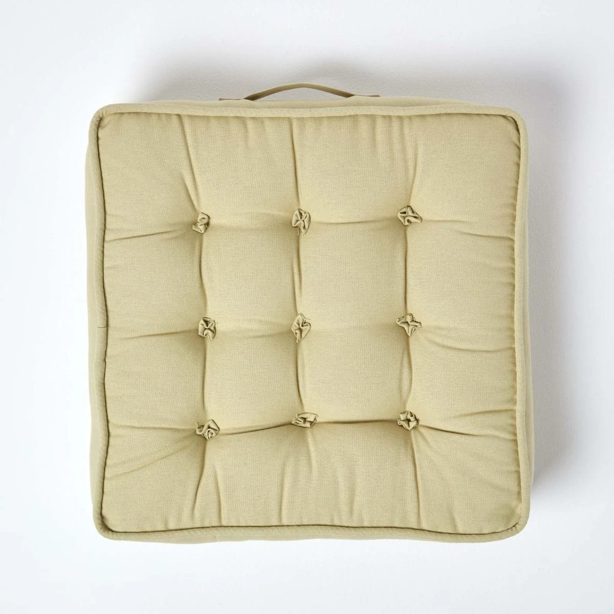 Komfortables Sesselkissen Mit Baumwollbezug – Sitzkissen Hellgrün, 50 X 50 Cm 3 Komfortables Sesselkissen Mit Baumwollbezug – Sitzkissen Hellgrün, 50 X 50 Cm – Bild 3