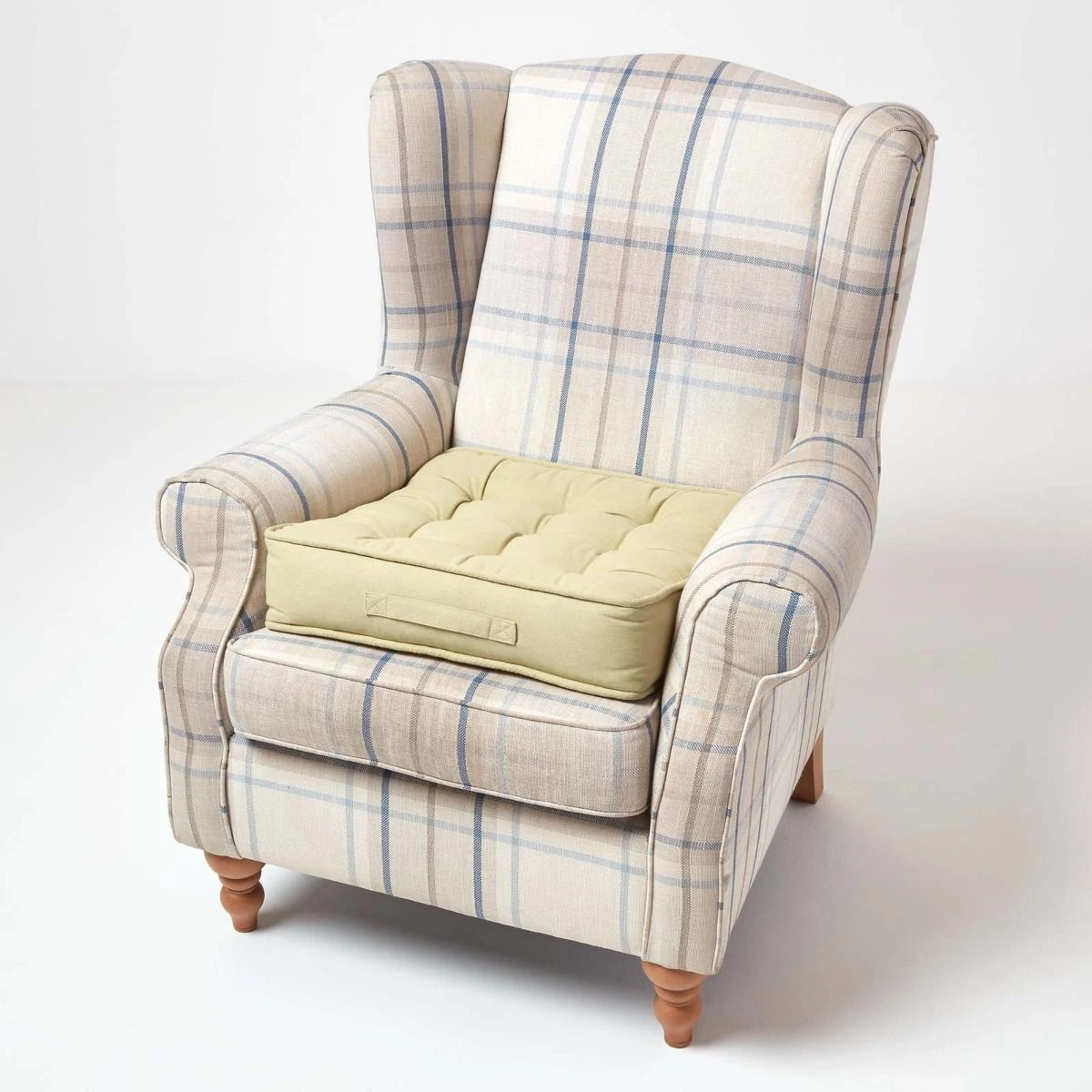 Komfortables Sesselkissen Mit Baumwollbezug – Sitzkissen Hellgrün, 50 X 50 Cm 6 Komfortables Sesselkissen Mit Baumwollbezug – Sitzkissen Hellgrün, 50 X 50 Cm – Bild 6