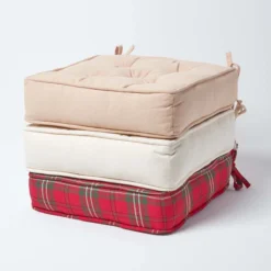 Sitzkissen Cremeweiß – Sitzerhöhung/Stuhlkissen 40 X 40 Cm Mit Baumwollbezug -Homescapes Sale Haus cu1121 07