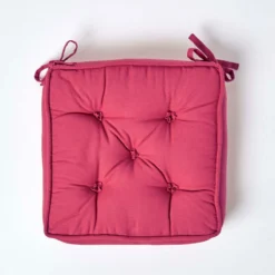 Sitzkissen Rot – Sitzerhöhung/Stuhlkissen 40 X 40 Cm Mit Baumwollbezug 9 Sitzkissen Rot – Sitzerhöhung/Stuhlkissen 40 X 40 Cm Mit Baumwollbezug -Homescapes Sale Haus cu1125 3