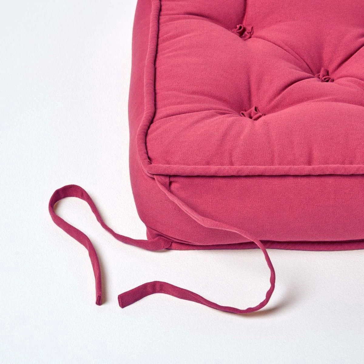 Sitzkissen Rot – Sitzerhöhung/Stuhlkissen 40 X 40 Cm Mit Baumwollbezug 4 Sitzkissen Rot – Sitzerhöhung/Stuhlkissen 40 X 40 Cm Mit Baumwollbezug – Bild 4