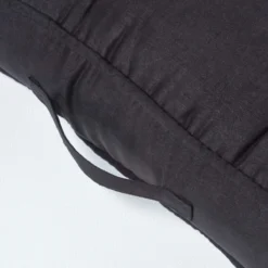 Komfortables Sesselkissen Mit Veloursbezug – Sitzkissen Schwarz, 50 X 50 Cm 10 Komfortables Sesselkissen Mit Veloursbezug – Sitzkissen Schwarz, 50 X 50 Cm -Homescapes Sale Haus cu1183 04