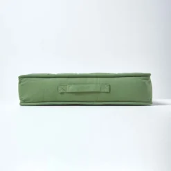 Dickes Sitzkissen 50 X 50 Cm Grün – Bequemes Sesselkissen Mit Baumwollbezug -Homescapes Sale Haus cu1201 05