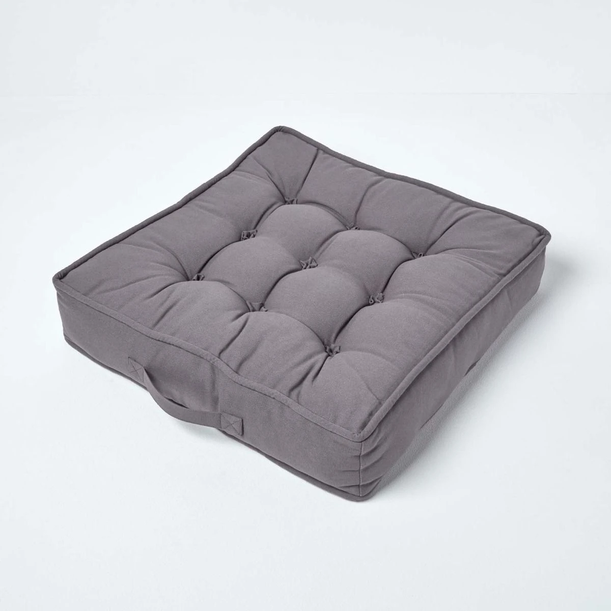 Dickes Sitzkissen 50 X 50 Cm Schiefergrau – Bequemes Sesselkissen Mit Baumwollbezug 2 Dickes Sitzkissen 50 X 50 Cm Schiefergrau – Bequemes Sesselkissen Mit Baumwollbezug – Bild 2