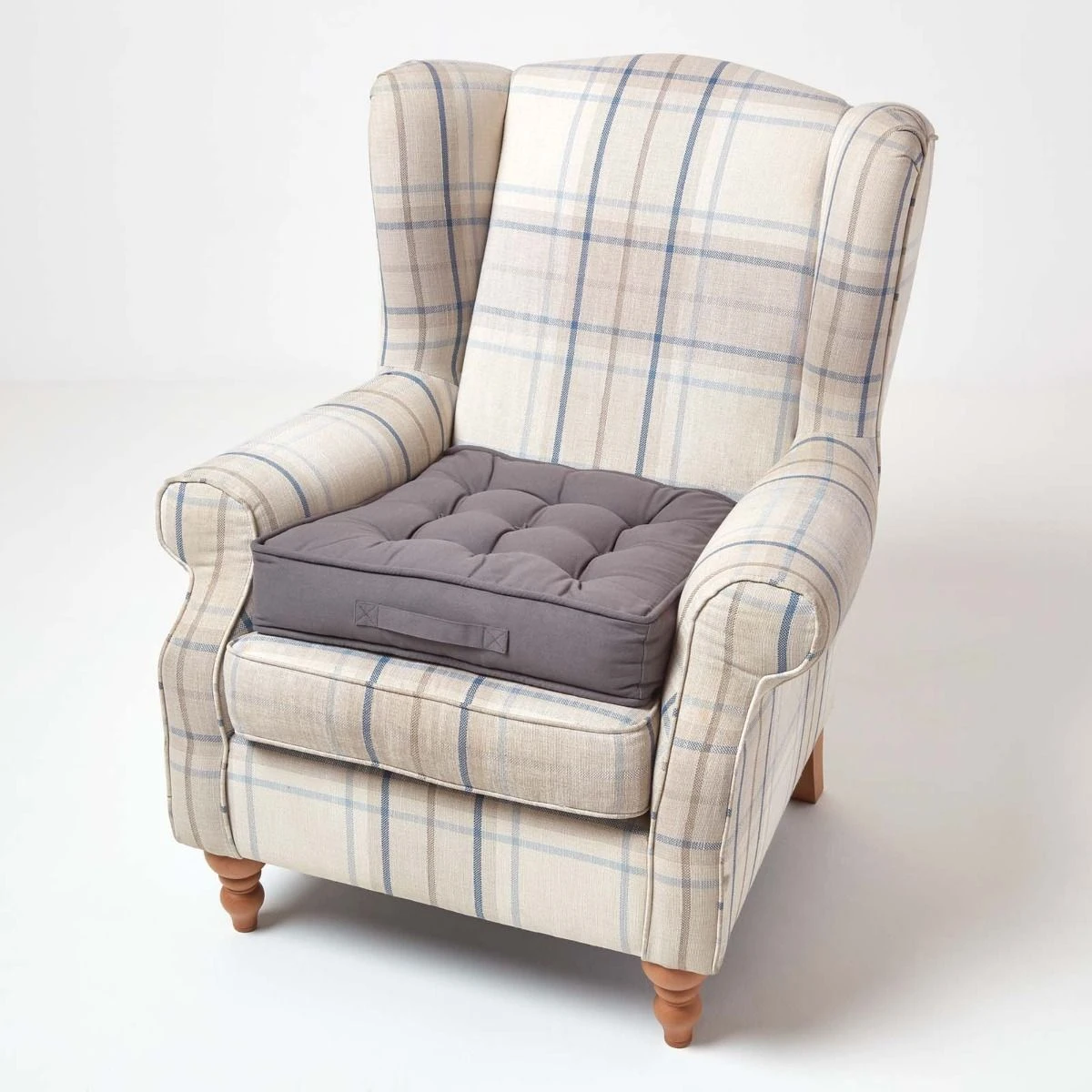 Dickes Sitzkissen 50 X 50 Cm Schiefergrau – Bequemes Sesselkissen Mit Baumwollbezug 6 Dickes Sitzkissen 50 X 50 Cm Schiefergrau – Bequemes Sesselkissen Mit Baumwollbezug – Bild 6