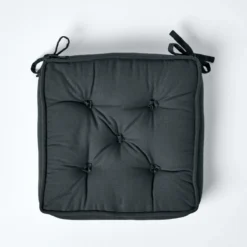 Sitzkissen Dunkelgrau – Sitzerhöhung/Stuhlkissen 40 X 40 Cm Mit Baumwollbezug -Homescapes Sale Haus cu1206 c 1