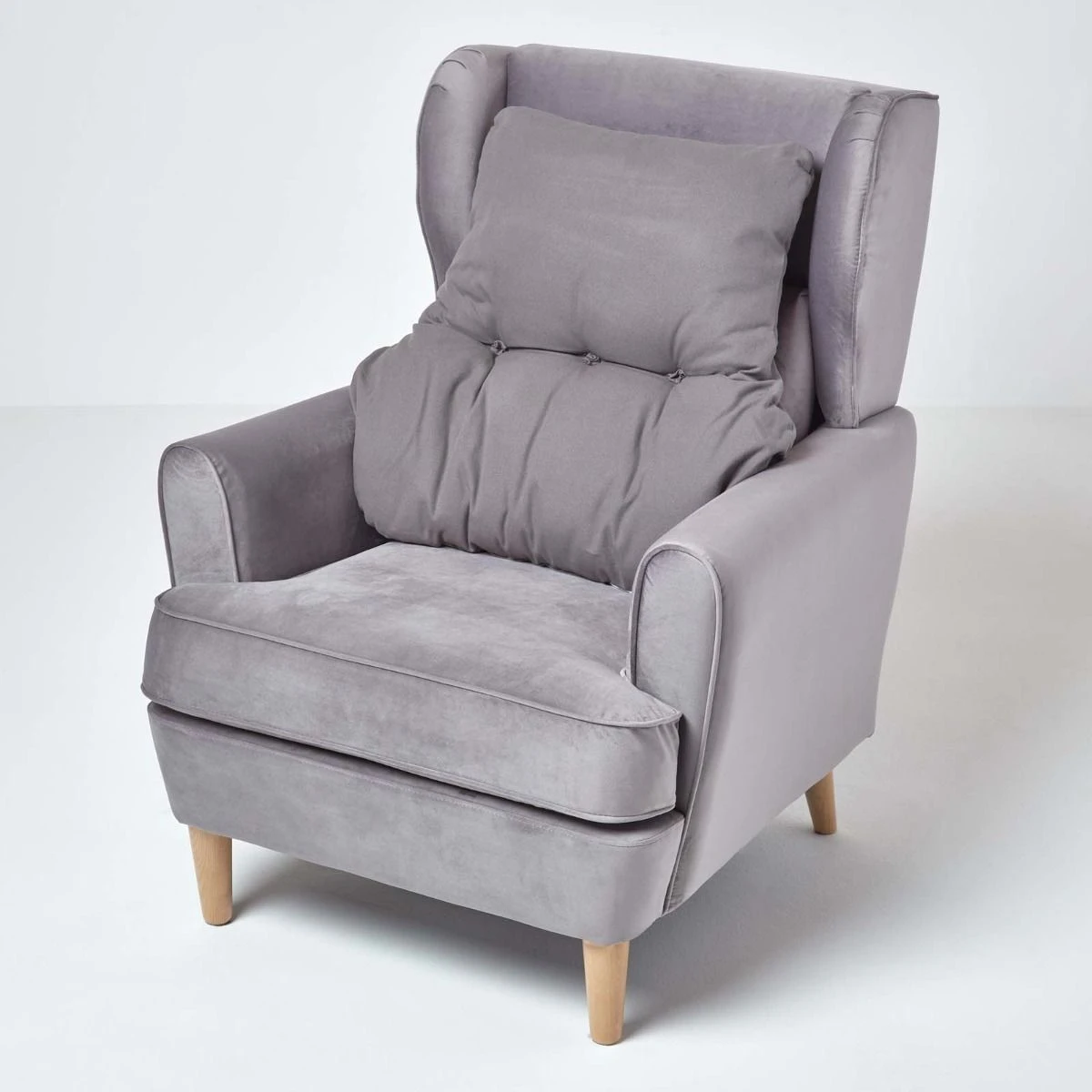 Rückenkissen Grau – Rückenstützkissen 68 X 58 Cm Mit Baumwollbezug 2 Rückenkissen Grau – Rückenstützkissen 68 X 58 Cm Mit Baumwollbezug – Bild 2