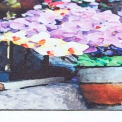 Bedruckte Fußmatte, Blumentreppe, 76cm X 45cm 6 Bedruckte Fußmatte, Blumentreppe, 76cm X 45cm -Homescapes Sale Haus dm1135 03