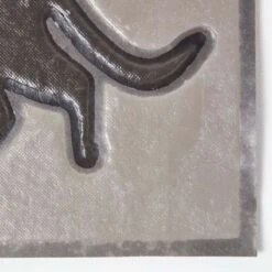 Fußmatte Grauer Hund, PVC, 73cm X 44cm -Homescapes Sale Haus dm1138 04