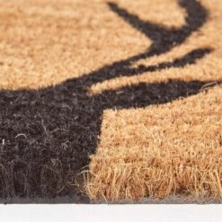 Rutschfeste Kokosmatte Silhouette Schwarzer Hirsch -Homescapes Sale Haus dm1151 03