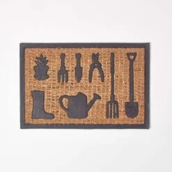 Rutschfeste Fußmatte Kokos Mit Gummi Garden Tools