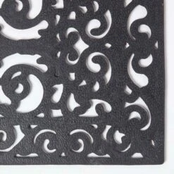 Viktorianische Gemusterte Fußmatte, 60 X 40 Cm, Schwarz -Homescapes Sale Haus dm1157b 04