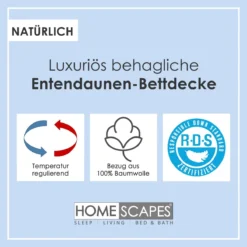 Winterbettdecke Wärmeklasse 4, Entenfeder- Und Daunendecke -Homescapes Sale Haus duck down duvets 1