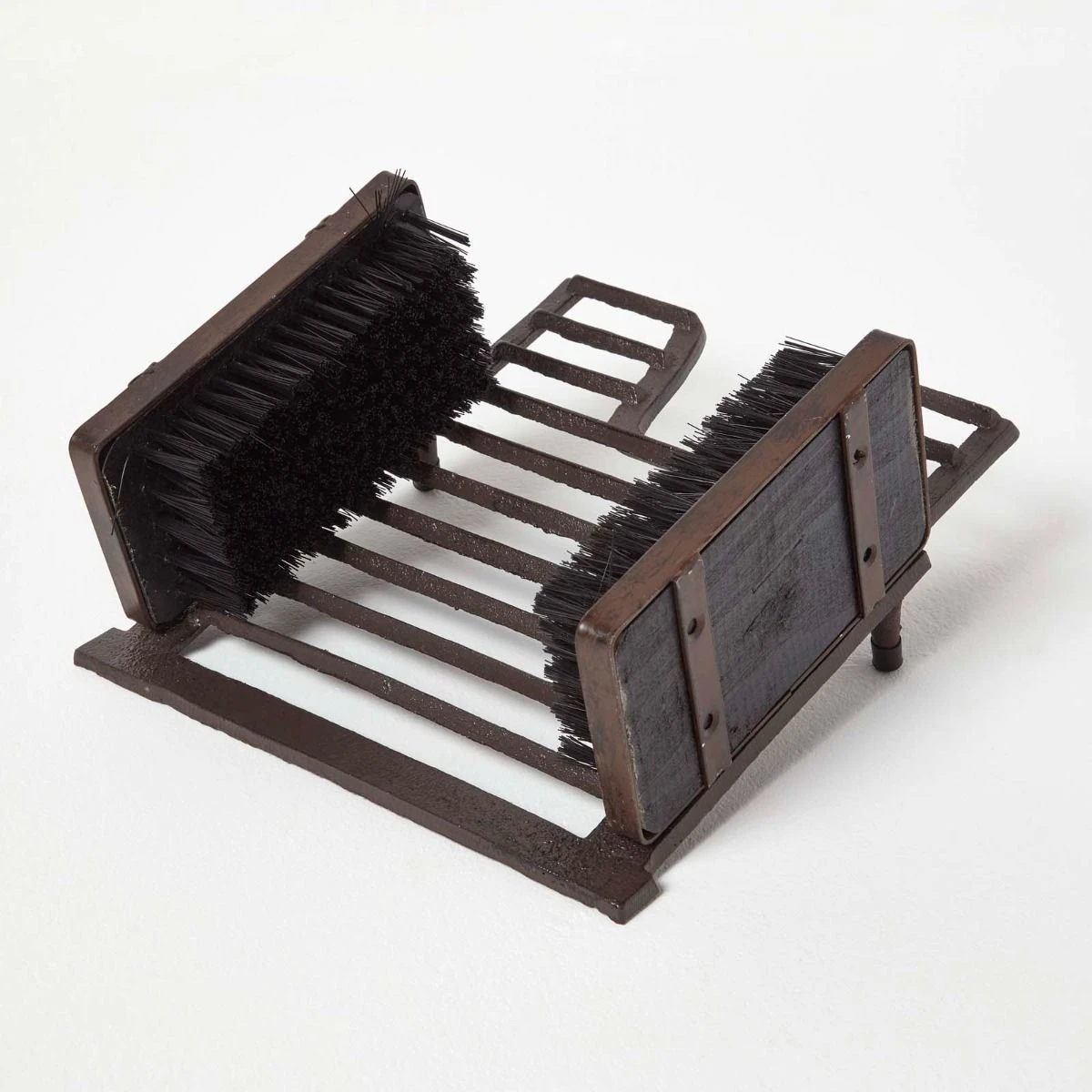 Stiefelknecht Aus Gußeisen, Mit Bürsten, 22 X 25.4 X 11.7 Cm 1 Stiefelknecht Aus Gußeisen, Mit Bürsten, 22 X 25.4 X 11.7 Cm