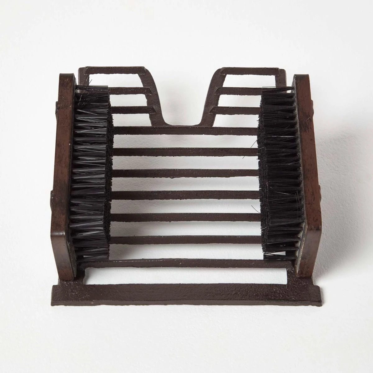 Stiefelknecht Aus Gußeisen, Mit Bürsten, 22 X 25.4 X 11.7 Cm 2 Stiefelknecht Aus Gußeisen, Mit Bürsten, 22 X 25.4 X 11.7 Cm – Bild 2