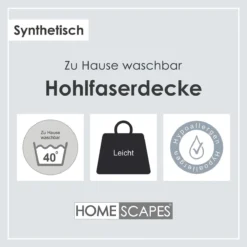 Sommer Bettdecke, 100% Marken Hohlfaser, 4,5 Tog -Homescapes Sale Haus hollowfibre duvets de