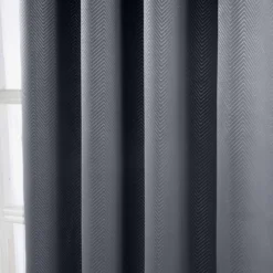 Verdunklungsvorhang Mit Ösen, Chevron, Dunkelgrau -Homescapes Sale Haus httpsimages.vikkit.co .ukamazon newcurtainsherringbone chevronembossed20eyelet20curtainsf1658sf1658 3