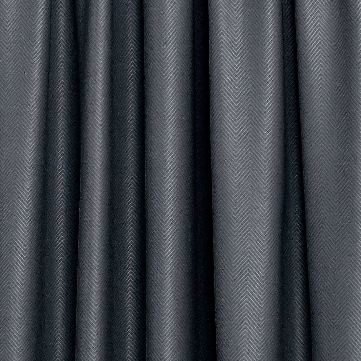 Verdunklungsvorhang Kräuselband, Chevron, Dunkelgrau 4 Verdunklungsvorhang Kräuselband, Chevron, Dunkelgrau – Bild 4