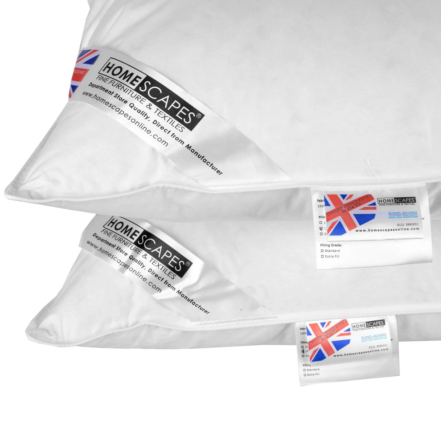 2 Kopfkissen 48 X 74 Cm Im Set, Feder- Und Daunenkissen 2 2 Kopfkissen 48 X 74 Cm Im Set, Feder- Und Daunenkissen – Bild 2